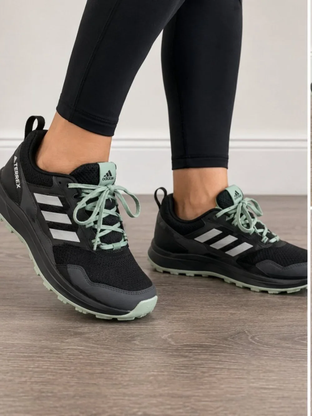adidas Terrex CMTK 260 Women’s Trail Running Shoes Black Green Size 8